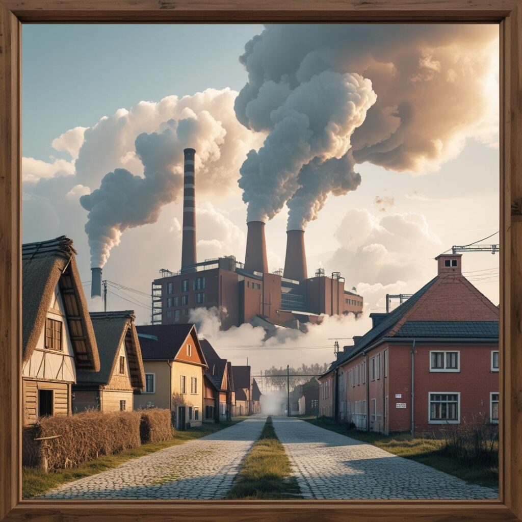 Poglądowy obraz miejscowości przemysłowej
