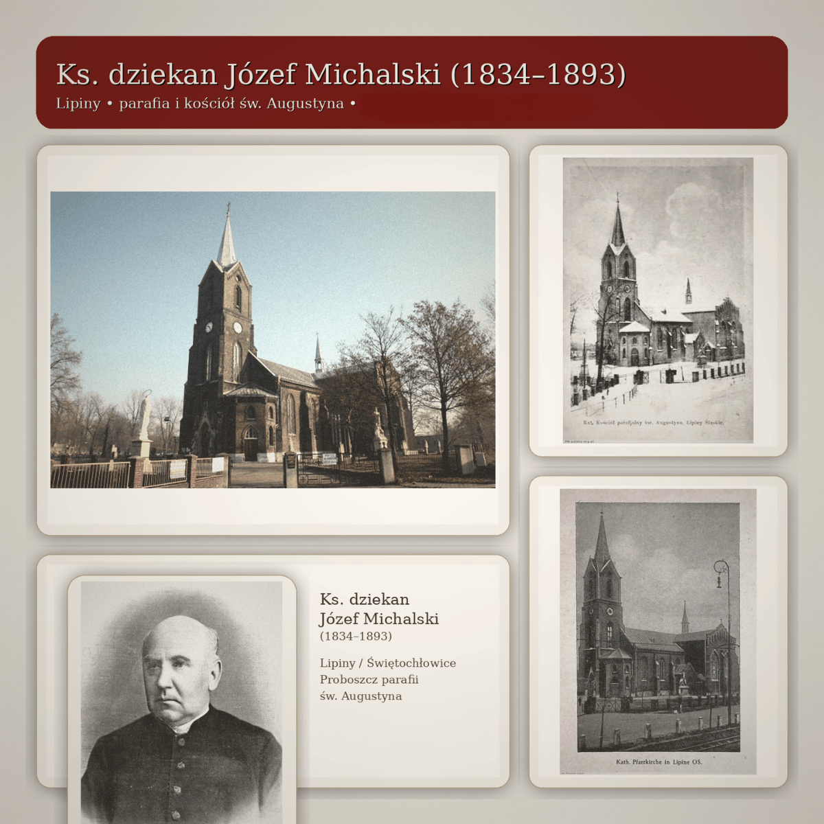 Kolarz historyczny: ks. dziekan Józef Michalski