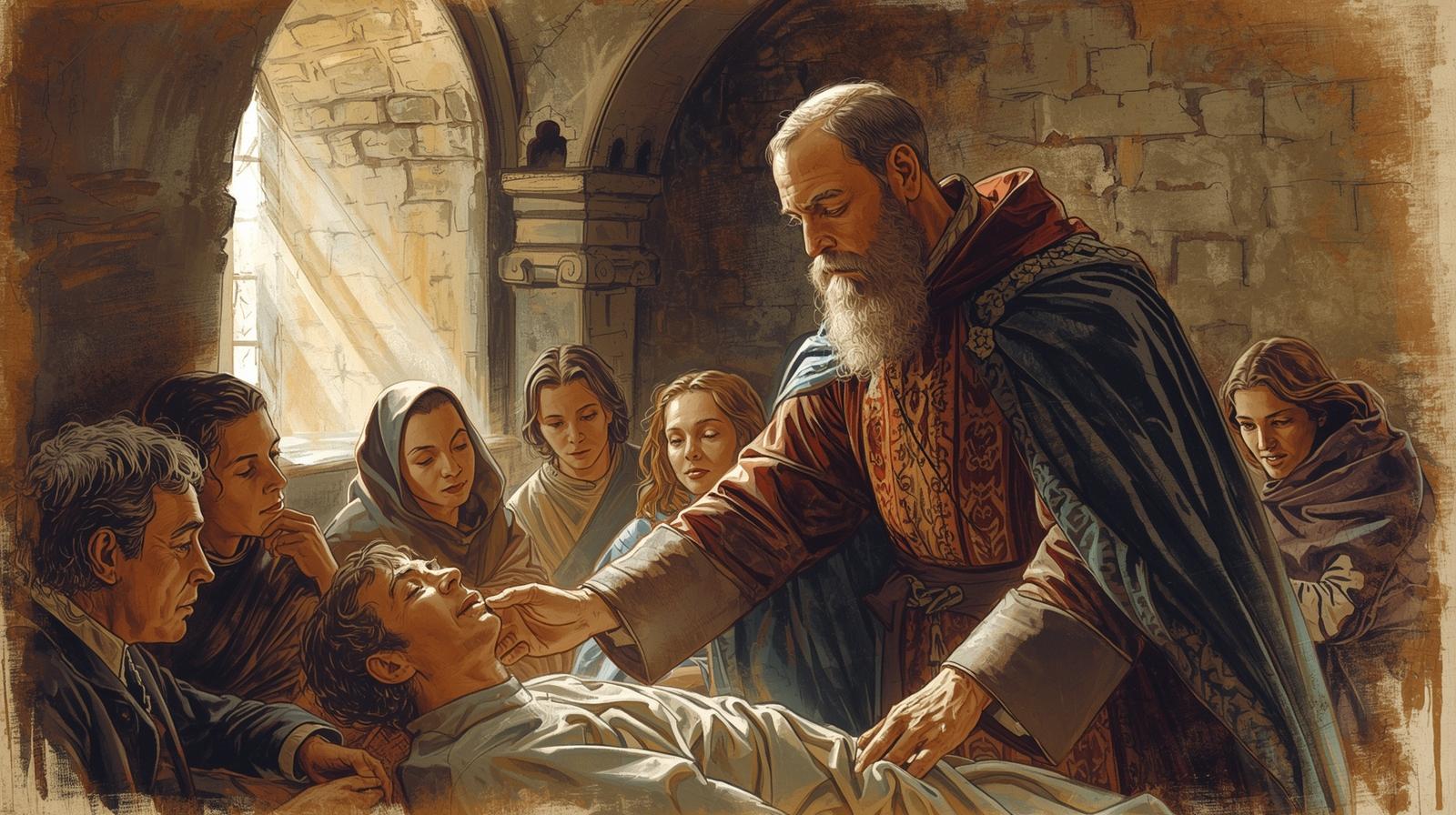 Książę Kazimierz II w szpitalu św. Ducha