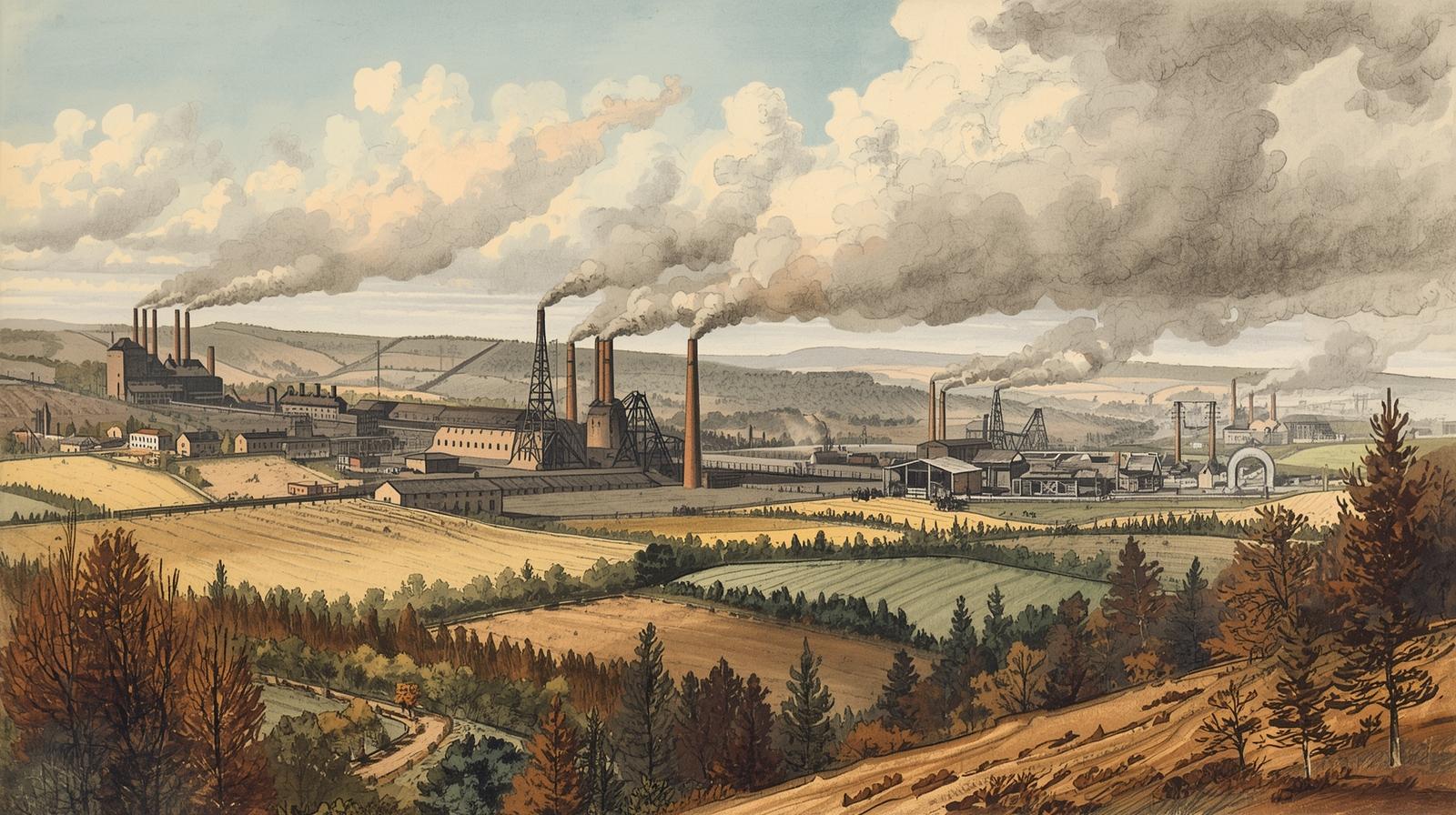 Górny Śląsk w czasach Karola Goduli Rozległa panorama XIX-wiecznego okręgu przemysłowego