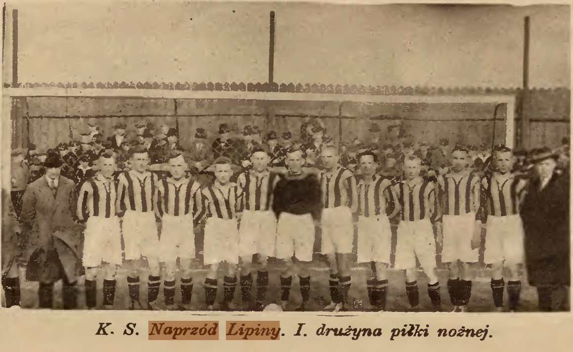 K.S. Naprzód Lipiny – pierwsza drużyna (lata 30.)