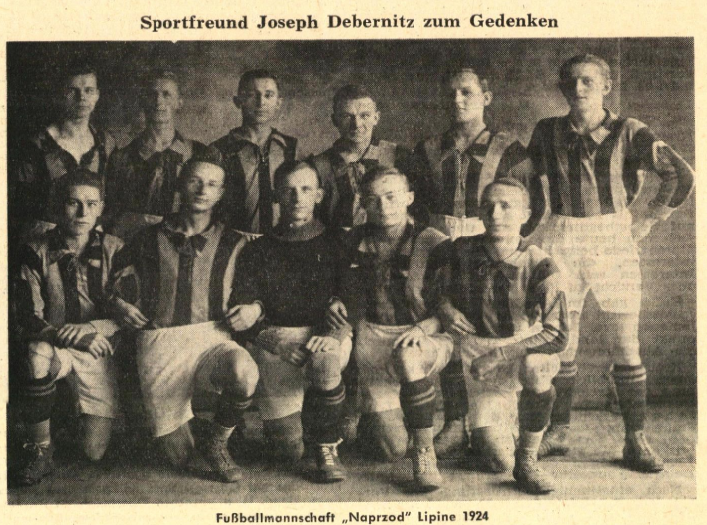 K.S. Naprzód Lipiny – drużyna (ok. 1924)