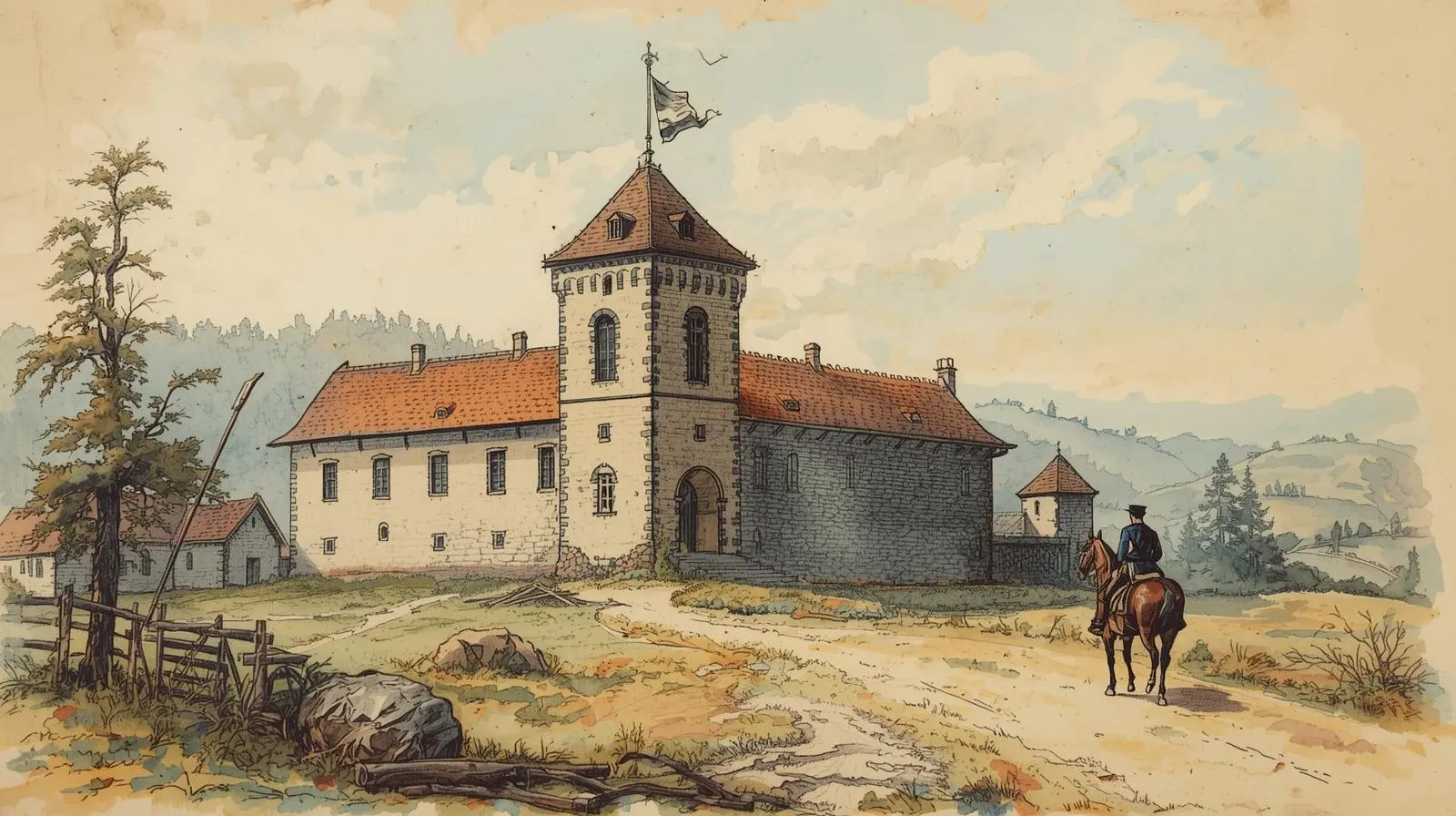 Symboliczna scena końca rządów Hohenzollernów na Śląsku