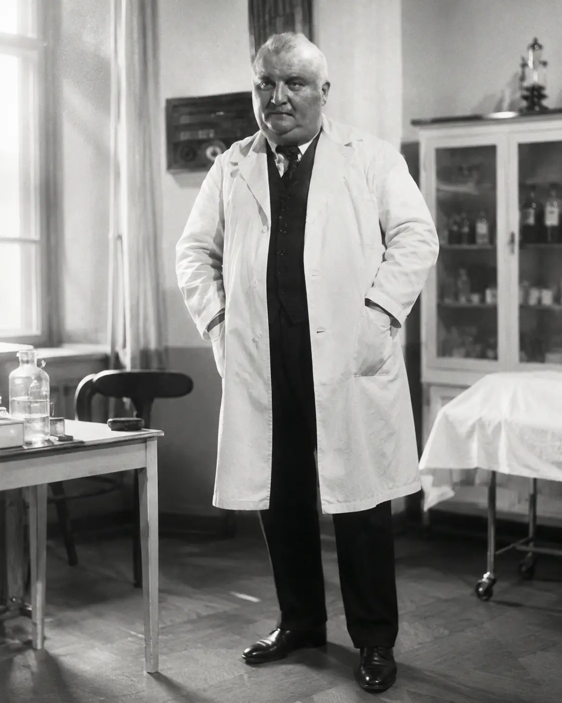 Digitale Rekonstruktion von Dr. Walter Urtel in seinem Sprechzimmer